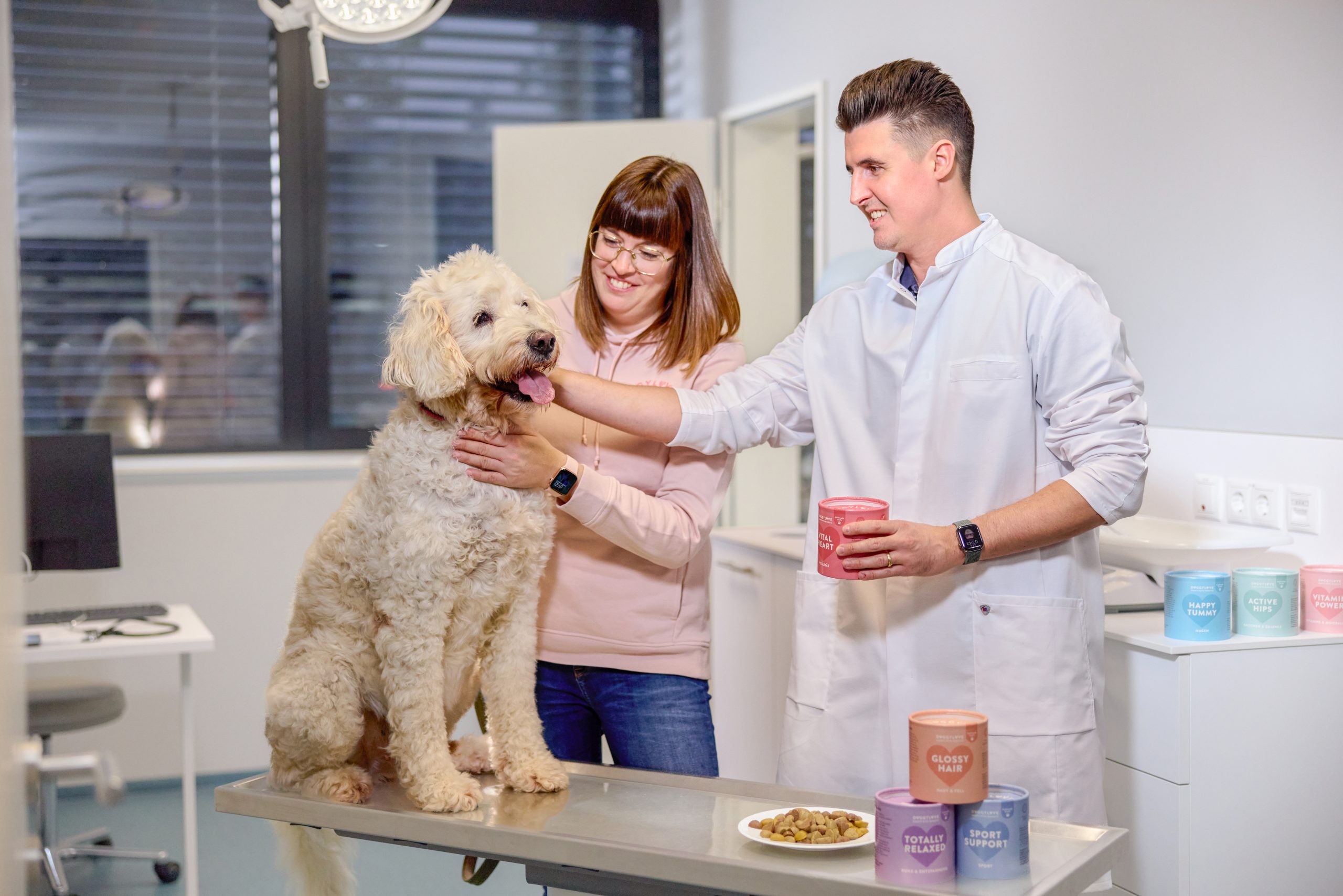 DoggyLove plant-based dog treats in Sonoco GREENCAN®